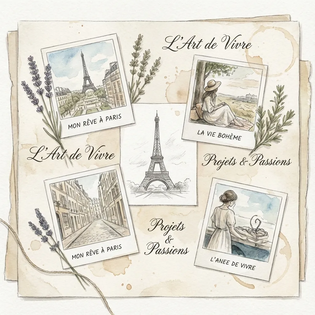 French Aesthetic Vision Board